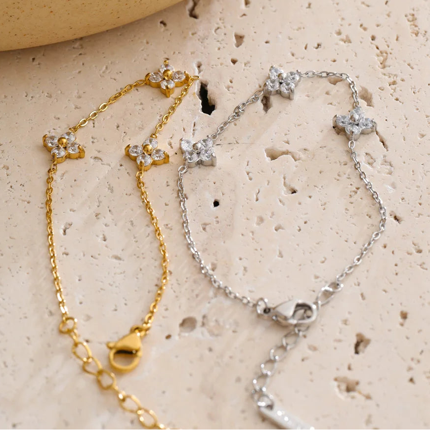 Gold and silver bracelets stainless steel