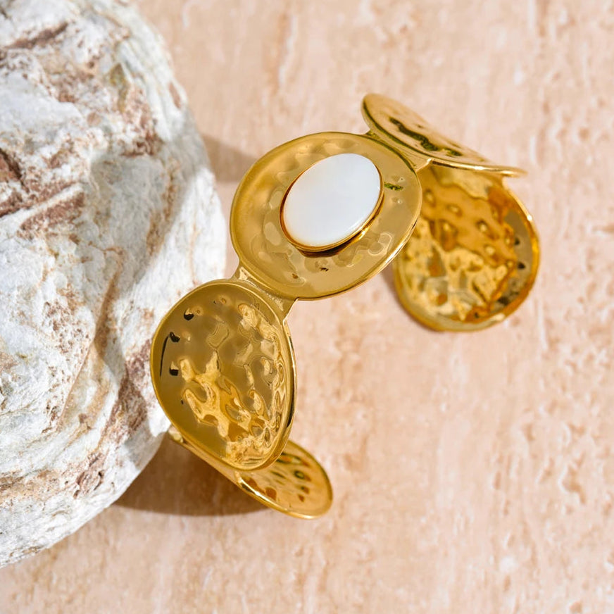 Gold stainless steel bangle